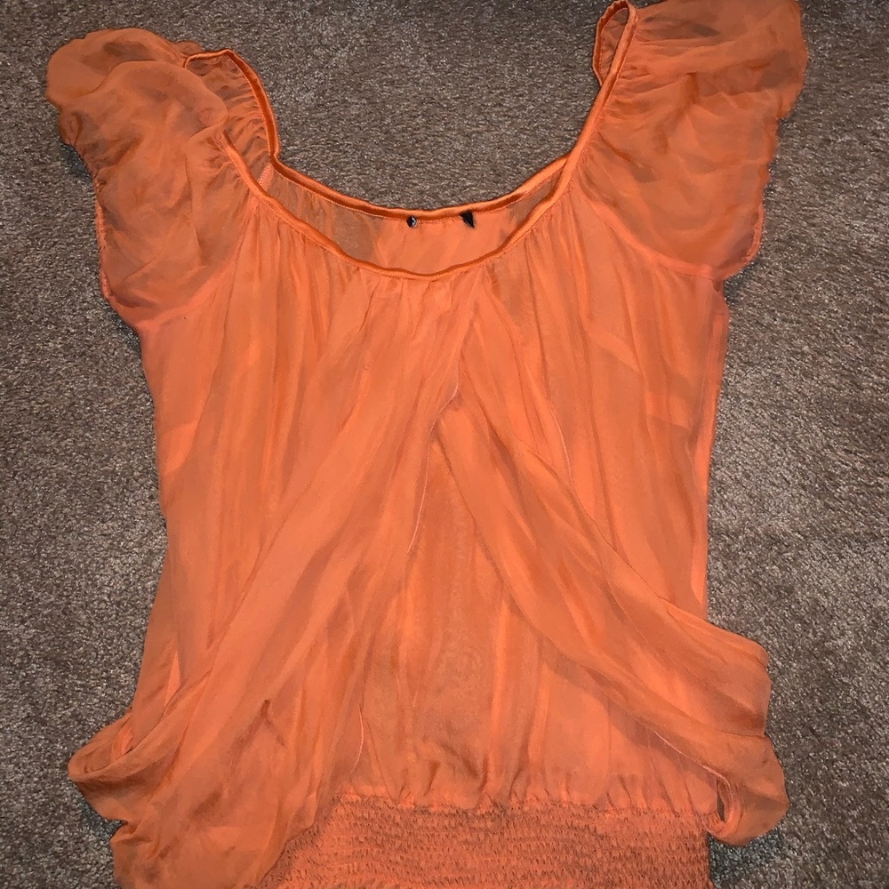 Bebe sheer blouse - Picture 2 of 3